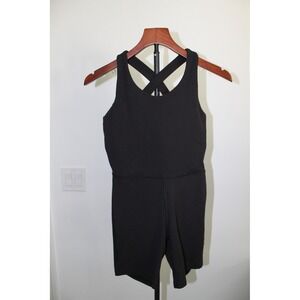 Laundry by Shelli Segal Black Activewear Romper Crisscross‎ Back Size S